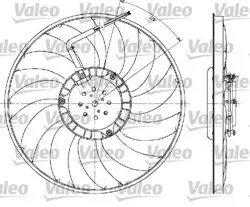 Fan Motoru-400 mm 320W (Audi A4 01-08 A6 02-05 Seat Exeo 09-14)