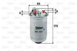 Mazot Filtresi-Uzunluk 178mm (VW Caddy 96-03 Polo Classic 96-00 Seat Ibiza 93-99 Skoda Felicia 95-01)