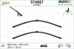 Silencio X-Trm Flat Blade Vm487 (X2) (650 + 500 mm) BMW X3 (10 /)