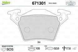 Fren Balatası Arka Mercedes W638 Vito CDI 108-110-112 Ym Kulaklı Wva 23020
