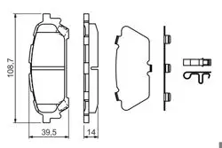 Balata Fren Arka-(Subaru Impreza 00 / 07 / Forester 03 / 08)