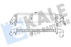 Turbo Radyatörü Intercooler (Dacia Duster 1.5 DCI 10-/ Logan Logan Express Mcv 05-Sandero 1.5 DCI 09 -)