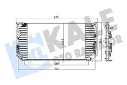 Klima Radyatör (Toyota Corolla 92 / 97) 690×344X25