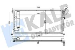Klima Radyatörü (Mitsubishi Lancer 03-08668×337X16