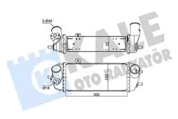 Turbo Radyatörü Intercooler (Hyundai i20 1.4-1.6 CRDI 08 / 12 / Ix20 11 / Kia Soul 1.6Crdı 08 / 12)