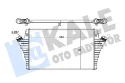 Turbo Radyatörü Intercooler (Opel / Chevrolet Croma-Opel Sıgnum / Vectra C-Saab 9-3 1.9 JTD 02
