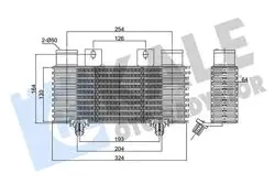Intercooler Brazing Ford Ranger 2.5 TD-Mazda B-Serisi 2.5D 02 / 06 Plaka Tipi [204X130x64]