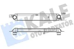 Turbo Radyatöru Opel Meriva A 1.3 / 1.7Cdtı (Mt) 03 / 10 [524X83x50]