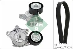 Kanallı Kayış Kit (2 Rulman + Kayış) Dv6c 208 308 508 3008 5008 Tepe Ds3 Ds4 Ds5 Berlingo