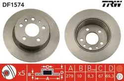 Fren Diski Mercedes W115-W116-W123-W126 Arka
