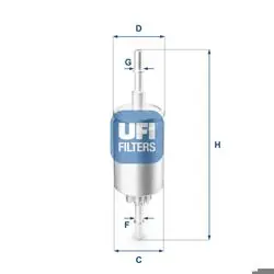 Benzin Filtresi (Ford Fiesta 1.4 / 1.6 Bnz 02 / Fiesta V-Fusion / Mazda 2 Serisi)
