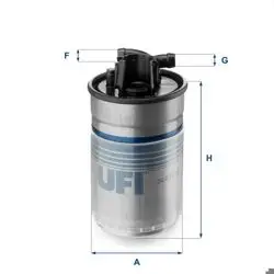 Yakıt Filtresi (VW Passat 97-05 Audi A4 99-08 A6 98-05 Skoda Superb 02-08) Oe