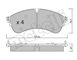 On (1Lb) Fren Balatası- (VW Crafter 17 -)