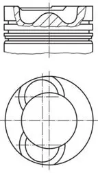 Piston + Segman Komple-050 (VW Crafter 06-16) Bjk