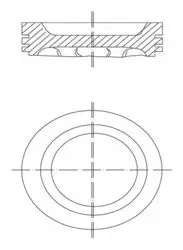 Piston + Segman 0.50 78.50mm (Peugeot 106 306 Em 1.6 8V Tu5-Jp4 /)