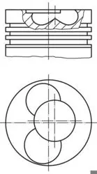 Piston + Segman Komple-050 (1.2.Sıl) (VW Polo 00-05 Seat Ibiza 02-05 Skoda Fabia 00-08) Amf