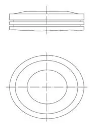 Piston + Segman Std 77.60mm (Opel Corsa C-Astra 1.4 Z Xe)