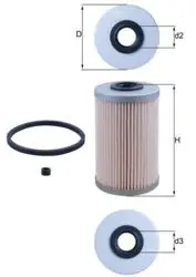 Mazot Filtresi Uzun 120 mm (Renault Master II 2.5 3.0 DCI-Traffic 1.9 2.0 2.5Dcı)
