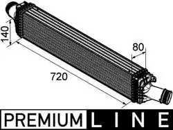 Intercooler Radyatörü (Audi A4 08-16 A5 08-17 A6 11-18 Q5 09-17) 8Ml376746-181 O.E.