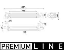 Turbo Radyatörü (BMW F40-F44-F45-F46-F48-F39 / Mini F54-F55-F56-F57-F60) Premıum Line