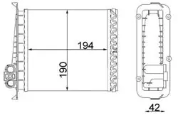 Kalorifer Radyatörü Mekanik (Volvo 850 / C70 I / S70 / V70 I) 8Fh351311-754