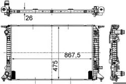 Su Radyatörü-Otomotık Şanzıman (Audi A4 08-16 A5 10-17 Q5 09-17) 8Mk376745-634
