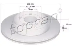 Fren Diski Arka BMW F10-F11 520 / 525 / 530 / D
