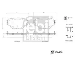 Fren Balatası Arka-(Peugeot 2008 II 2019 / Opel Corsa F 2019 / Peugeot 208 II 2019 / /)