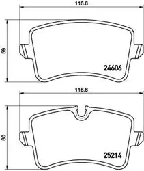 Fren Balatası Arka 18mm (Audi A6 11-18 A7 11-18)