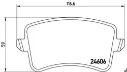 Fren Balatası Arka (Audi A4 08-16 A5 08-17 Q5 09-17)