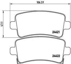 Fren Balatası Arka (Opel Insignia All Model 08 -) 16‘’ 17-18 (Inc) Jant ‘’