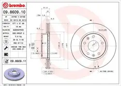Fren Diski Ön Havalı Kaplamalı 277mm (Land Rover Freelander 1.8 / 2.0 Td4 / 2.5)