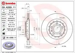 Fren Diski Arka Havalı 310 mm Audi A8 03-10 VW Phaeton 08-16