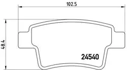 Fren Balatası Arka (Citroen C4 Grand Picasso 1.6 HDI 1.8 2.0 2.0 HDI 06 /)