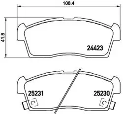Fren Balatası Arka-(Hyundai i10 08 / 12 / Kia Picanto 04 / 10)