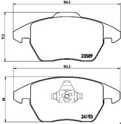 Fren Balatası Ön (VW Polo 13-18 Audi A1 11-18 Seat Ibiza 13-17)