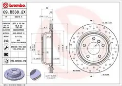Fren Diski Arka Delikli BMW E87-E90 320-325-328 2004-2011