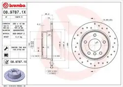 Fren Diski Arka Delikli BMW E81-E87 116I 118D 118I