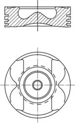 Piston + Segman Std. (Om651.9, 83,00mm) X156 13-W176 11-18 W246 14-18 W204 10-14 C117 14-19 W212 09-15 Vito W447 14-Sprinter 906 09-