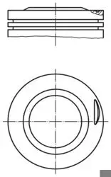 Piston + Segman Std. (M102.962 / 963 / 965, 22 Pım, 89,00mm Enjektorlu, Katalızatorlu) 190 W201 85-93 W1