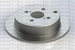 Arka Fren Diski (Aynası) Düz Toyota Corolla VVTI Benzinli 02-07 (258X4)
