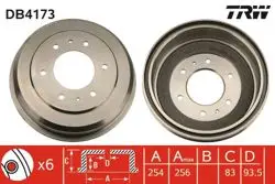 Arka Fren Kampanası Mitsubishi L200 1990-1997 Pajero 91- (254X6)