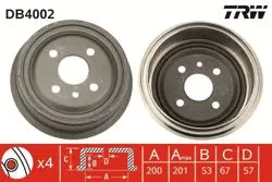 Arka Fren Kampanası Vectra A 1.6 Astra F 1.4 1.6 1.8 2.0 Ascona Kadett 79 94 Lanos