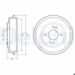 Fren Kampanası Honda Civic VII 00-05 (200mm)