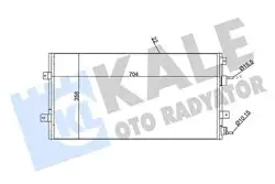 Klima Radyatörü Chrysler 300 M 2.7 V6 24V 3.5 V6 24V (98 04) / (Kurutucu Yle) Olc: (723×360×16)