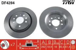 Fren Diski Arka 292mm (Opel Vectra C 2.0 16V 03 / 03- 7 Delik)