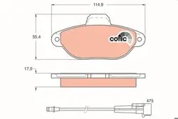 Fren Balatası Ön (Fiat Panda-Punto Ym 09 / 03= / (Gdb1299)