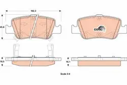 Balata Fren Arka-(Toyota Corolla 07 / 12-Auris 2013 / 1.4 D4d Dizel)