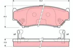 Balata Fren Ön-(Suzuki Grand-Vitara 98 / 05 1.6-2.0)