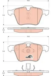 Ön Fren Disk Balata (Ford: Smax 2.0 Ecoboost 200-240Ps 06-15) (Volvo: S60-S80 10 -)